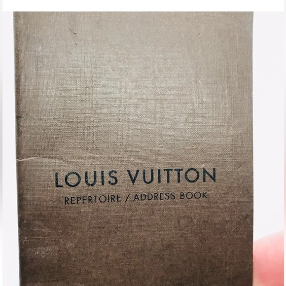 LOUIS VUITTON ADDRESS BOOK REPERTOIRE FRANCE PARIS BROWN DESIGNER UNUSED - Picture 2 of 5